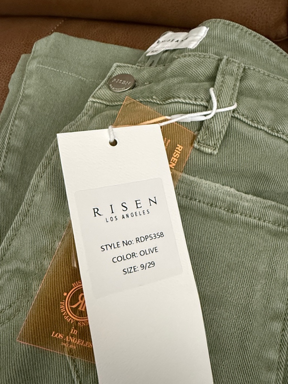 Risen Olive Green Jeans - Picture 6 of 6